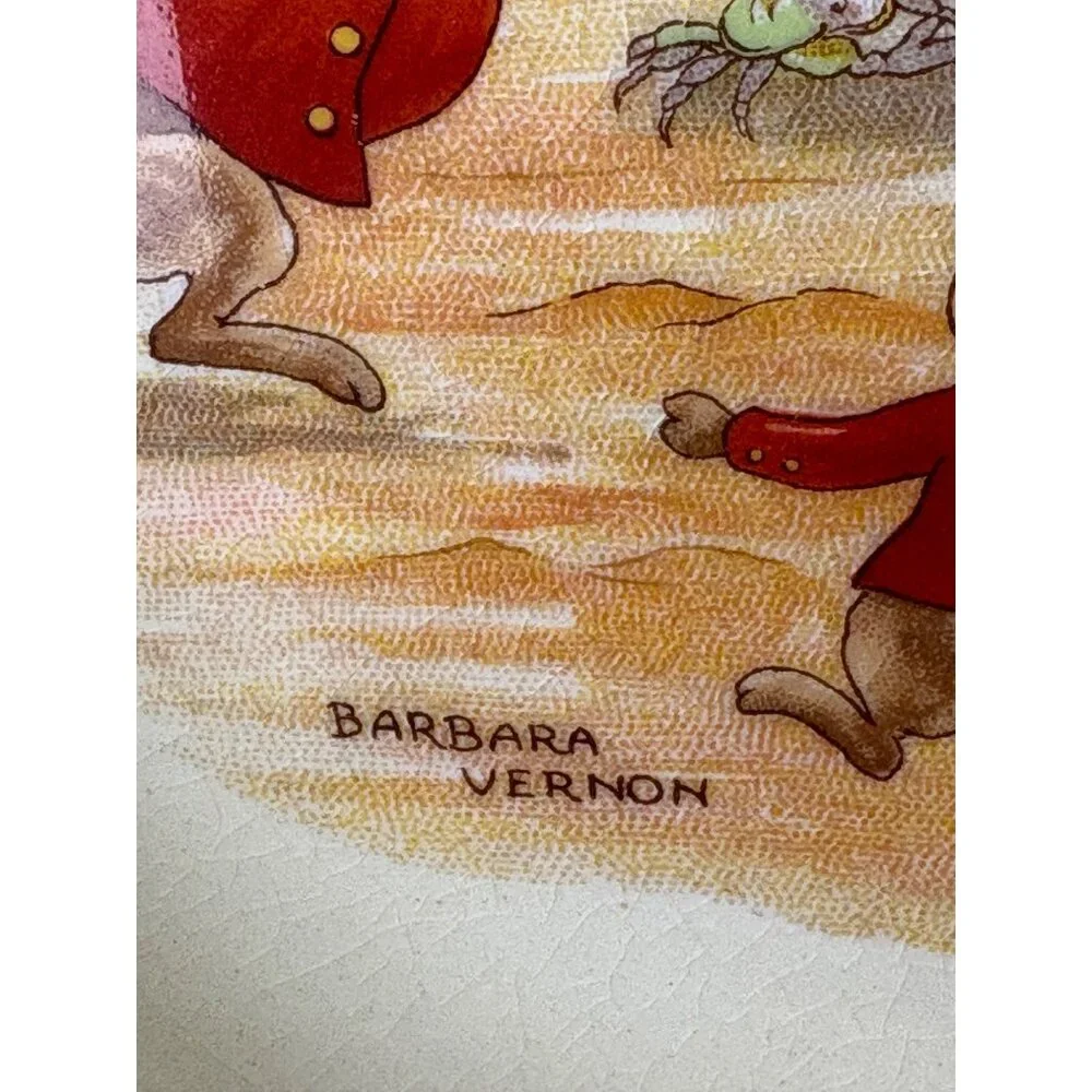 Royal Doulton Bunnykins Bowl Albion Barbara Vernon Sandy Beach‎